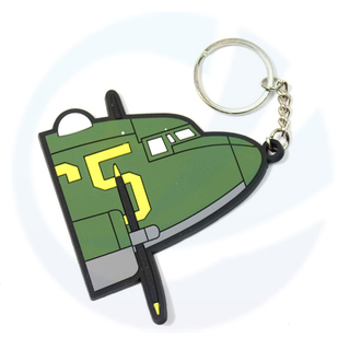 Military fighter jet nose C-47 PVC Keychain 