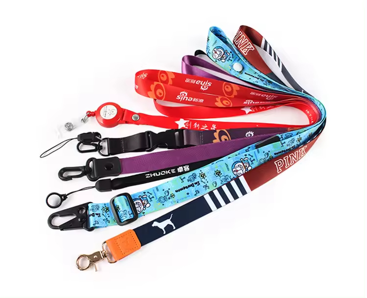 Custom Sublimation Nylon Lanyards Heat Transfer Polyester Lanyard