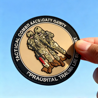 Personalized First Responder PVC Rubber Patch Custom 3D Medical Care Emblem Durable Soft PVC Label