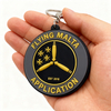 Malta Travel PVC Keychain Custom Logo Soft Rubber Key Ring Souvenir Gift