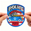 Unique American Flag and Emergency Vehicle PVC Patch