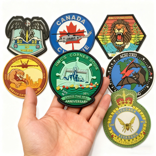 Custom Thematic PVC Patches Set for Enthusiasts and Collectors