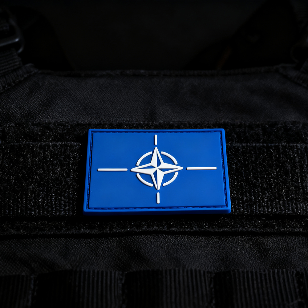 3D NATO PVC Patch Soft Rubber Tactical Hook & Loop Morale Badge