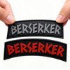 Viking Berserker Norse Tab Patch Durable PVC Rubber Badge Hook Backing Custom Gear Decoration