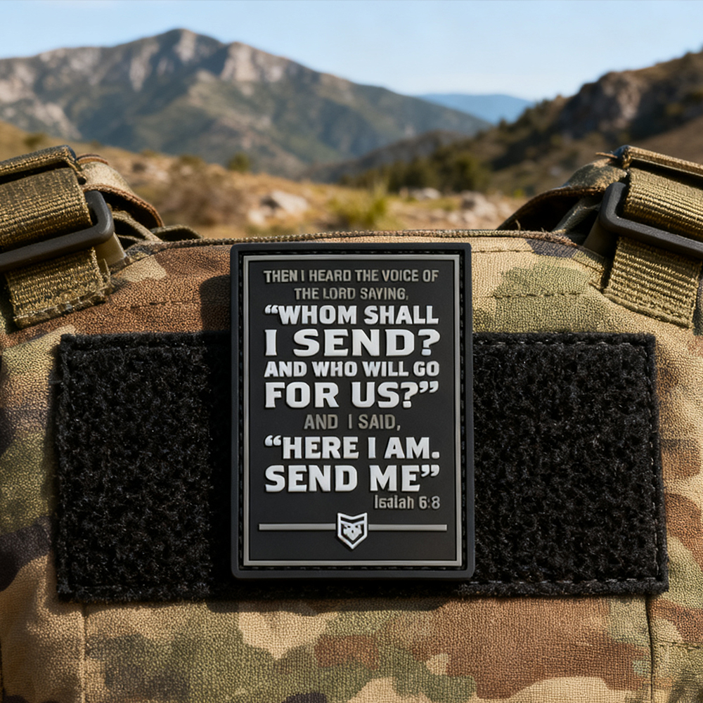 Custom Glow in the Dark Inspirational Quote PVC Patch 3D Soft Rubber Morale Badge for Bags Jackets Caps