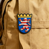 Germany HESSEN Region PVC Rubber Patch 3D Embossed Soft Label Custom PVC Emblem for Clothing and Collectors