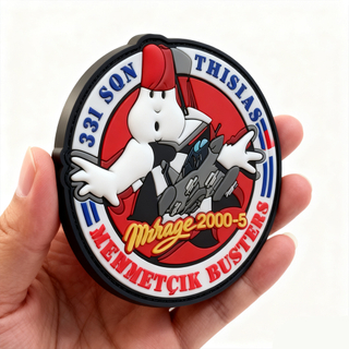 Glow in the Dark Hellenic Wings Patch – Soft PVC Rubber Badge