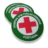 Custom Brazilian Armed Forces Hospital PVC Patch 3D Soft Rubber Badge with Hook and Loop Backing