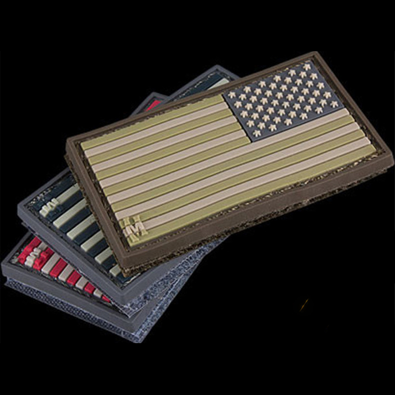 USA Flag Large Rubber Patch – Durable Soft PVC Emblem with Hook & Loop Backing for Backpacks, Jackets, Outdoor Gear and Everyday Accessories