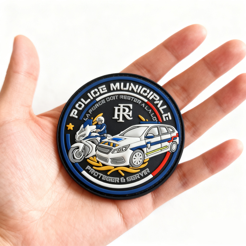 Custom Auto Moto PVC Patch 3D Soft Rubber Logo Badge Durable Embossed PVC Label for Jackets Helmets and Accessories 