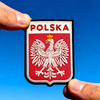 Polish Coat of Arms Eagle PVC Patch – Hook-and-Loop 3D Rubber Badge