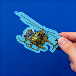 Big Bird Little Bird PVC Morale Patch – Cute Rubber Hook Loop Badge for Backpacks Jackets EDC Gear