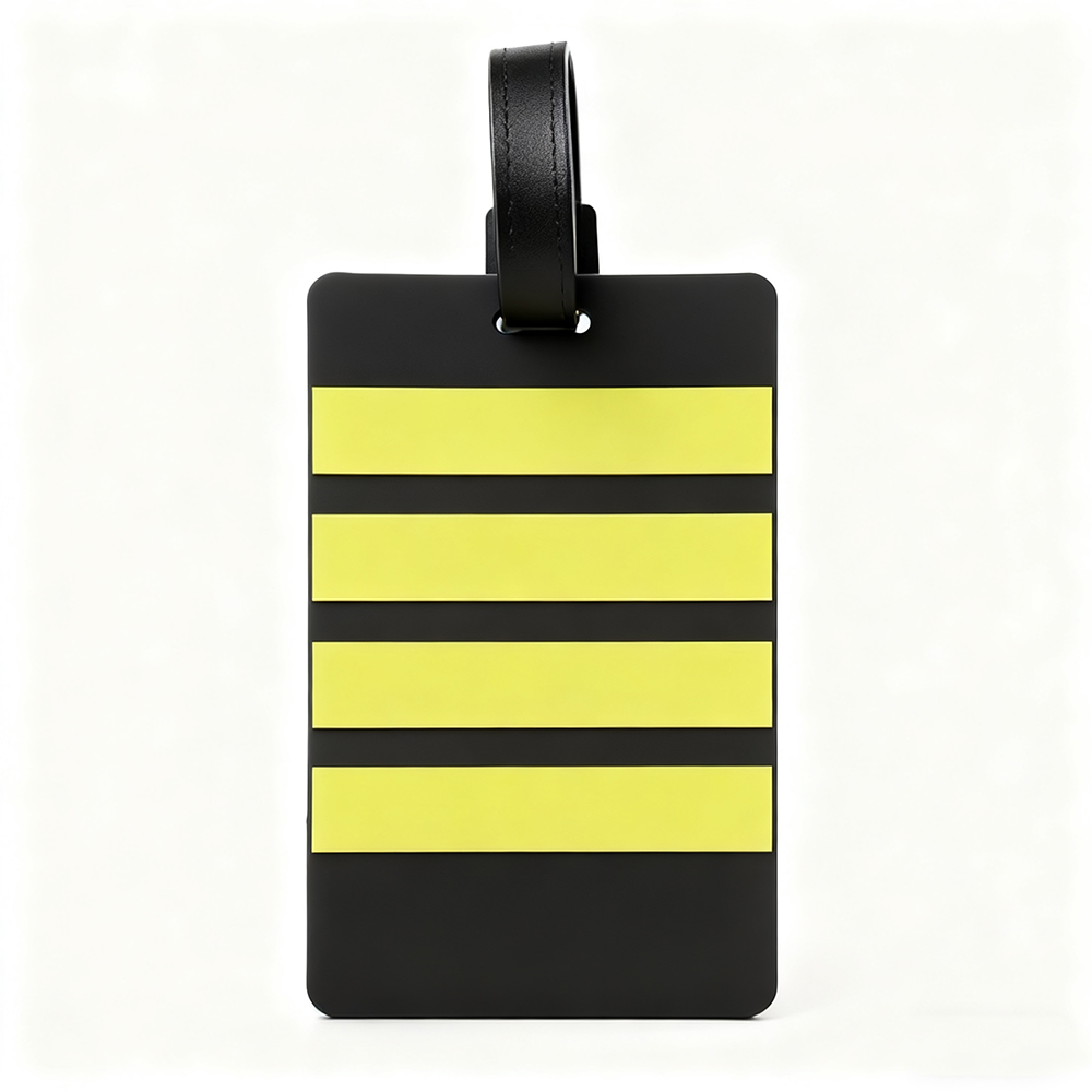 New PVC Pilot Luggage Tag 3D Soft Country Name Printed Luggage Bag Name Tag Travel Accessory Suitcase ID Tags