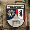 Custom German Federal Directorate Berlin Style 3D PVC Rubber Patch Soft Embossed Badge with Hook and Loop Backing