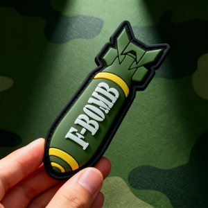 F-Bomb Tactical PVC Patch Heavy Duty Hook Loop Morale Badge for Backpacks Jackets Outdoor Gear