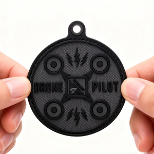 Drone Pilot PVC Patch – 3D Rubber Hook Loop Badge for Bags Jackets Gear Collectors