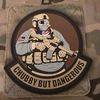Funny “Chubby But Dangerous” PVC Patch Custom Soft Rubber Badge with Hook & Loop Backing for Jackets Bags Hats