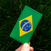 Custom 3D Rubber Flag Patch of Brazil Soft PVC Emblem with Hook and Loop Backing for Bags Jackets and Souvenirs