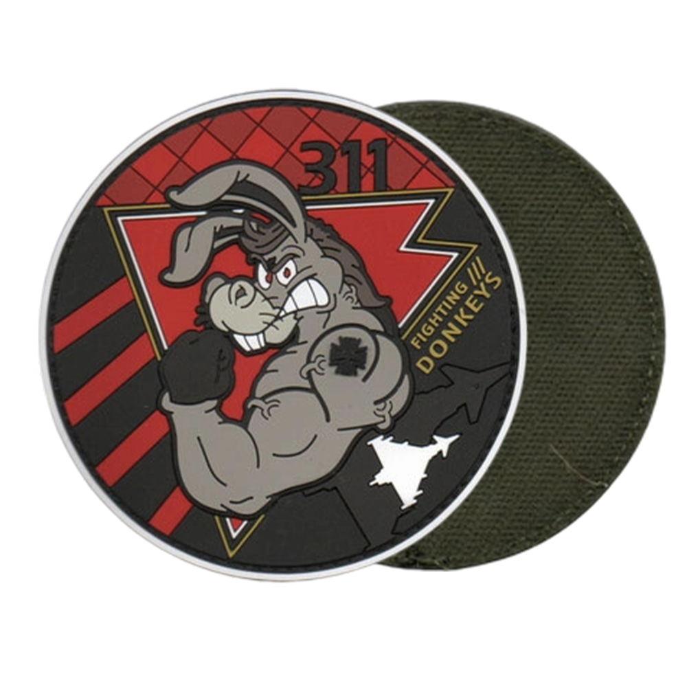 Custom Eco-Friendly German Aviation Unit PVC Patch 3D Soft Rubber Flying Wings Badge Hook Loop for Jackets Bags Uniforms