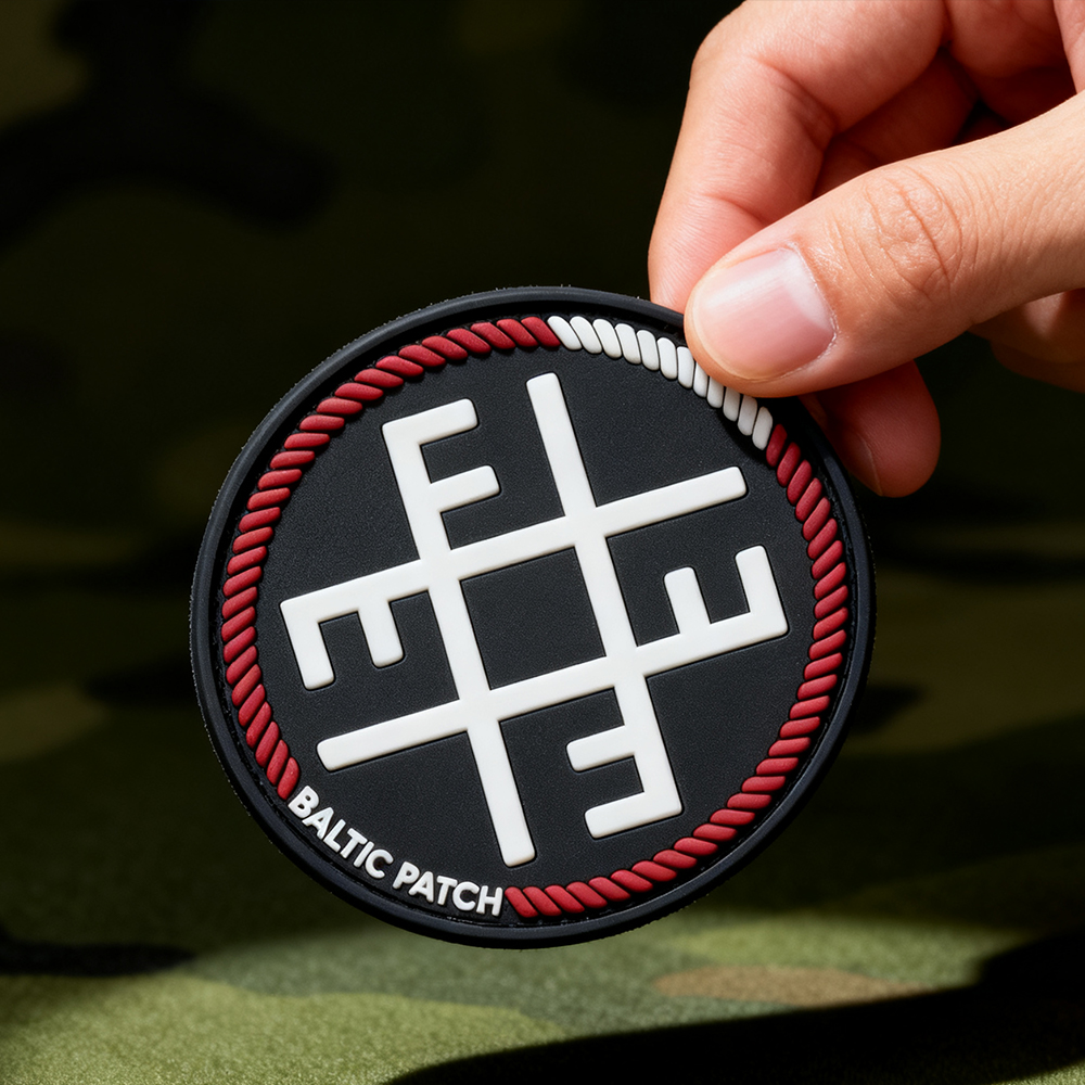 Custom Baltic PVC Patch 3D Soft Rubber Emblem for Jackets Bags Airsoft and Travel Collections