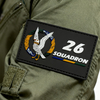 Custom RAAF No 26 Squadron PVC Patch 3D Soft Rubber Emblem Collectible Air Wing Badge with Hook and Loop Backing