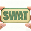 3D SWAT PVC Patch High-Detail Rubber Badge for Outdoor Gear Backpacks Jackets Hook-and-Loop Attachment
