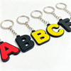 Popular Rubber Keychain Soft Pvc Custom Embossed 3d logo Colorful