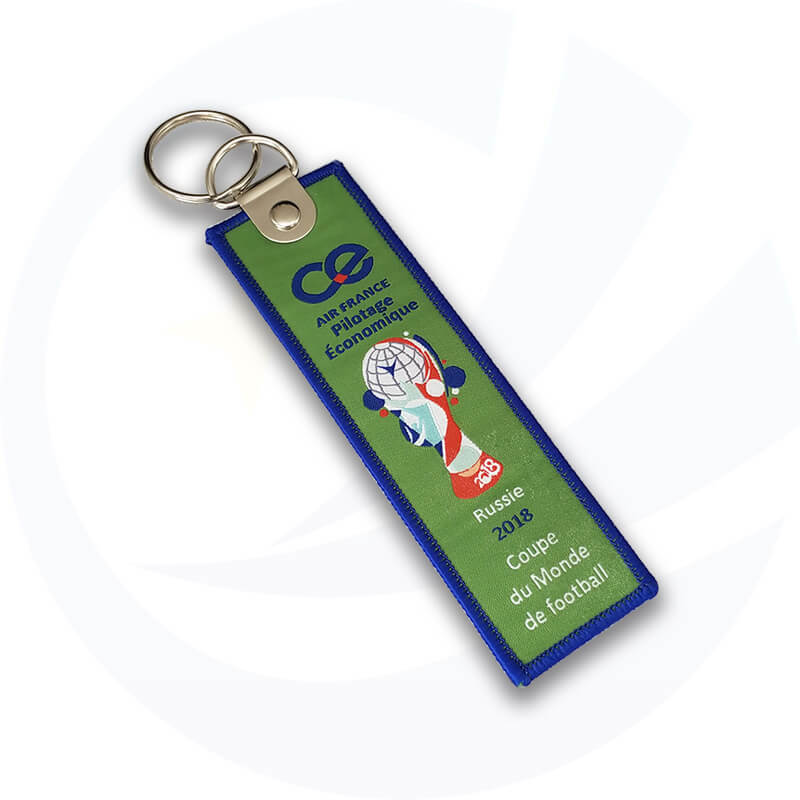 volleyball ribbon aviation Embroidered keychain