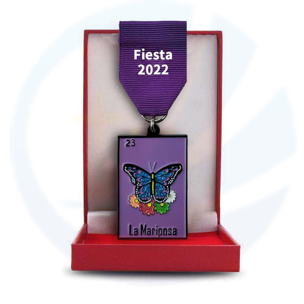Texas personalized own design Fiesta medallion necklace medallas short ribbon carnival metal award orden Medal of Honor Texas
