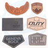 Jeans Clothing Labels Manufacturer Custom Logo Embossed Real Genuine Leather Patches for Hats