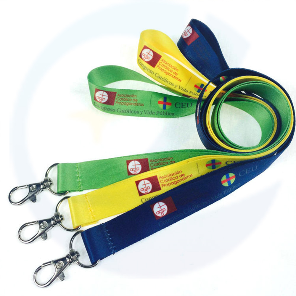 Wholesale lanyards with logo custom Polyester Printed Yoyo Lanyard With Heat Transfer Printed Logo
