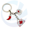 Custom Canada Flag Keychain Metal Enamel Keychain