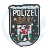 German Police Embroidery Pvc Rubber Patch