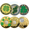 Clover Ireland Irish Good Lucky Challenge Coin