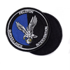 Custom Cool Morale Designer Hat Fabric Woven Full Embroidered Logo Iron on Embroidery Badges French Air Force Patches for Jackets Hats Clothing