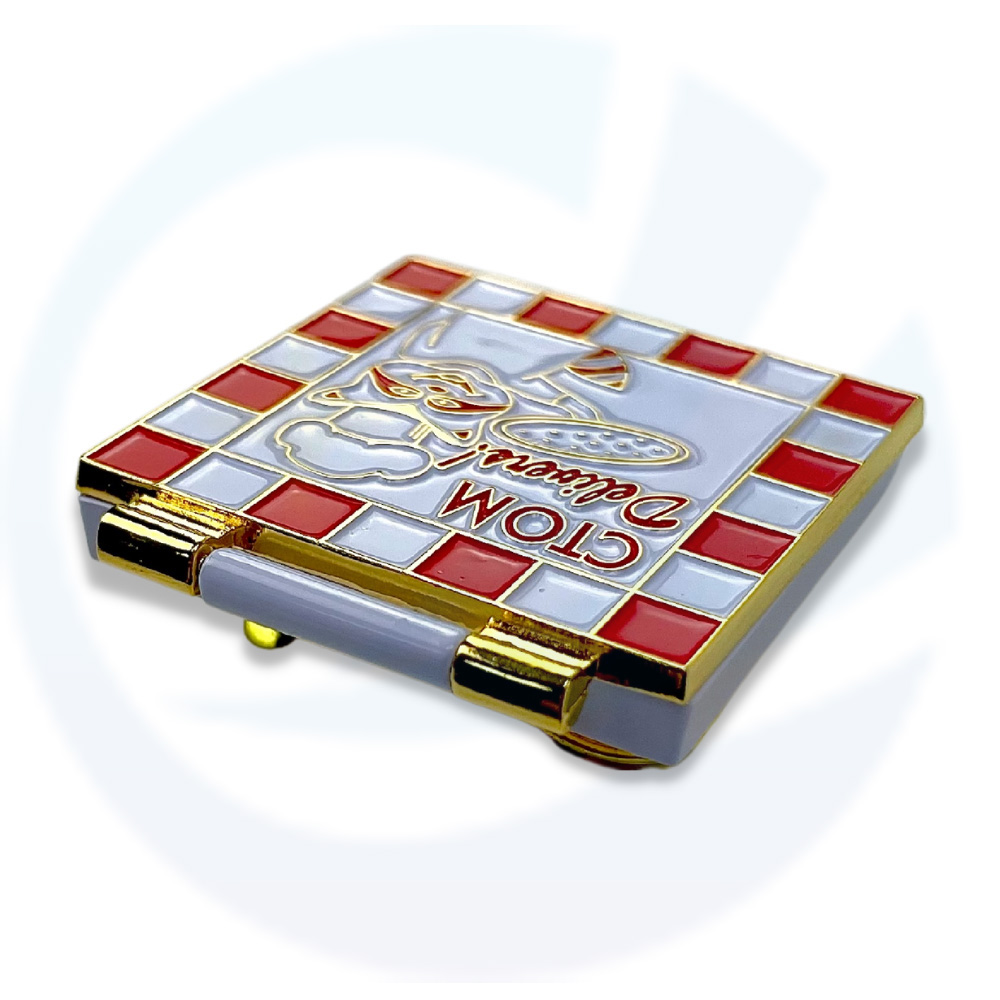 Folding Hinged Enamel Pin