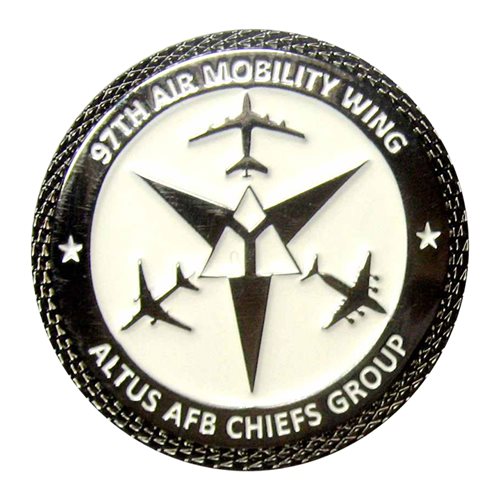 97 AMW Altus AFB Chiefs Group Challenge Coin