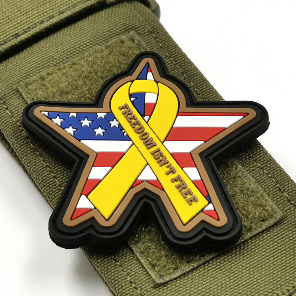 custom usa flag freedom isnt free 3D PVC Patch