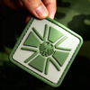 German Veteran Style PVC Patch Durable Soft Rubber Badge Tribute Emblem with Hook Backing for Apparel Gear and Accessories