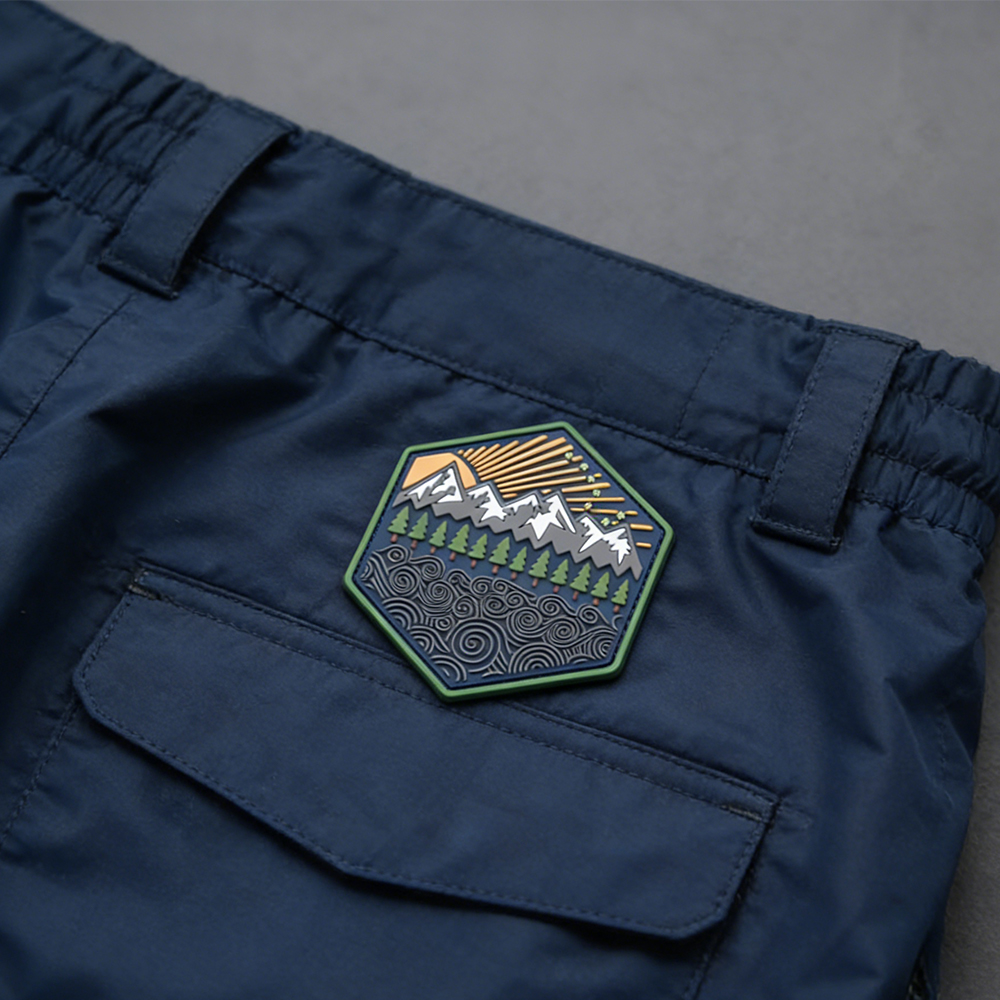 All-Terrain Landscape Camp PVC Patch LAT Forest Peaks Sun Outdoor Rubber Badge for Clothing Backpack Decoration Tactical Armband