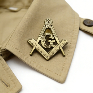Classic Masonic Lapel Pin Metal Freemason Symbol Badge High Quality Metal Lapel Pin for Suits Jackets Hats