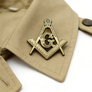 Classic Masonic Lapel Pin Metal Freemason Symbol Badge High Quality Metal Lapel Pin for Suits Jackets Hats