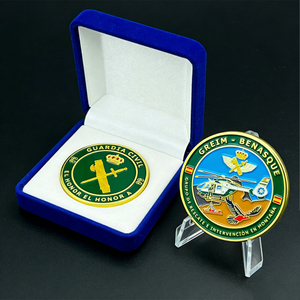 Spain Military Police Anniversary Challenge Coin Custom Metal Enamel Coin