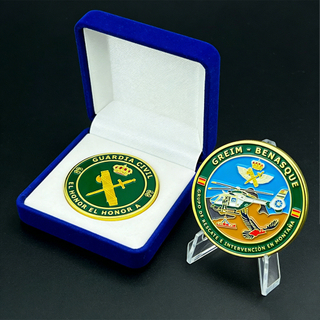 Spain Military Police Anniversary Challenge Coin Custom Metal Enamel Coin