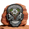 North America FAIPAPALOOZA 2025 Soft PVC Patch Unique Skull Design Rubber Badge for Clothing Hats Accessories