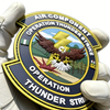 Nigeria Aviation Theme PVC Patch Thunder Strike Design 3D Soft Rubber Regional Emblem for Gear Bags and Collectors