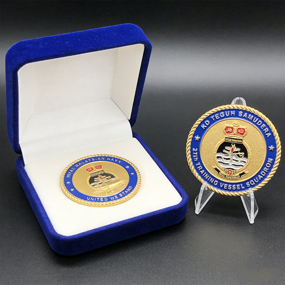 Malaysia Military Challenge Coins KD TEGUH SAMUDERA