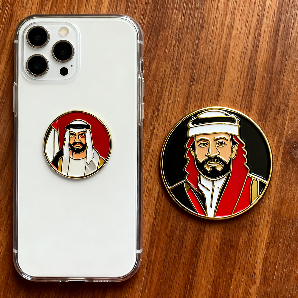 Middle East Saudi Kuwait Oman Arab Soft Hard Enamel Pin 3M Sticker 3d Phone Stickers