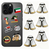 Custom Made Uae Oman Metal Crafts Mobile Phone Sticker National Emblem Flag Souvenir Pendant Badge Unique Iron Sticker for Phone