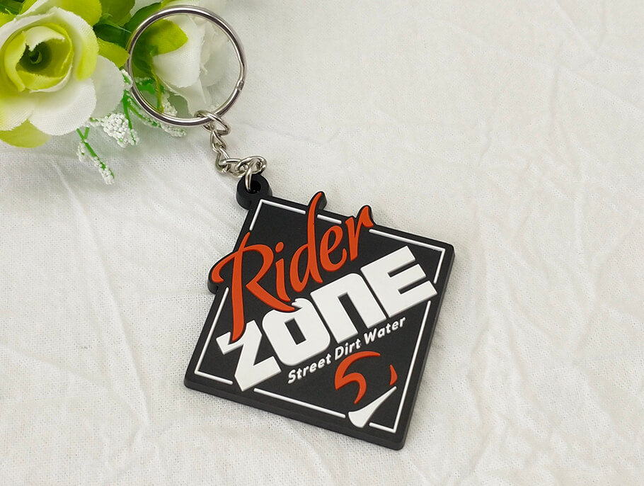 US Flag PVC Keychain